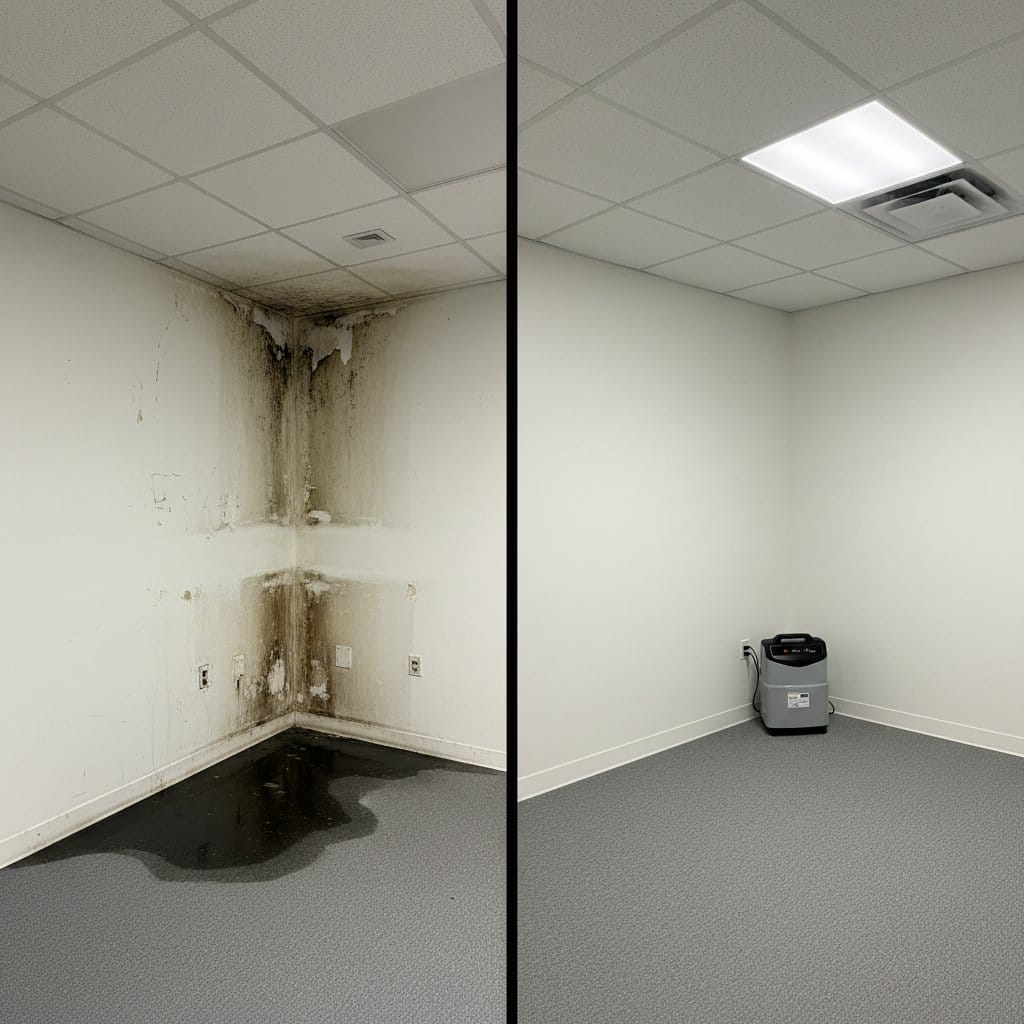 Mold Testing & Lab Reporting restoration β commercial office space of Tudor home in Hackensack, NJ